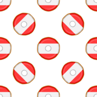 Pattern cookie with flag country Latvia in tasty biscuit png