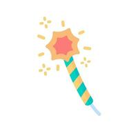 Party sparkler. Colorful stick candles. sparkling birthday party celebration vector