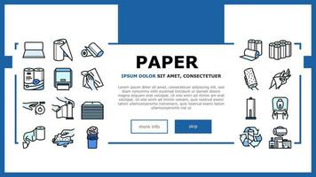 paper towel roll kitchen landing header vector