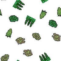 cannabis plant leaf weed hemp vector seamless pattern