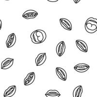 mouth character animation vector seamless pattern