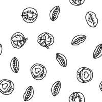 mouth character animation vector seamless pattern