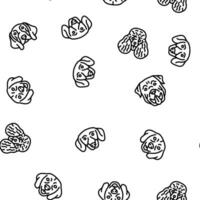 dog puppy pet animal cute vector seamless pattern