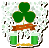 lindo ilustração em tema do a comemorar anual feriado st. patrick's dia png