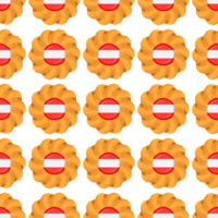 modèle biscuit avec drapeau pays Lettonie dans savoureux biscuit png