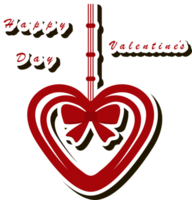 Beautiful illustration on theme of celebrating annual holiday Valentine's Day png