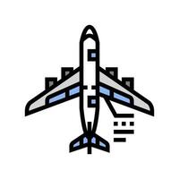 hydraulic systems aircraft color icon vector illustration