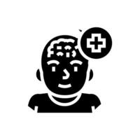 pediatric neurology neurologist glyph icon vector illustration