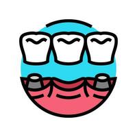 bridge dental procedure color icon vector illustration