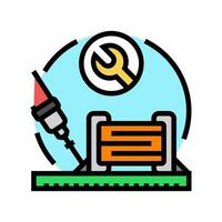 capacitor soldering electronics color icon vector illustration