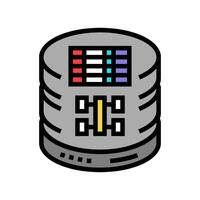 sql consulta base de datos color icono vector ilustración