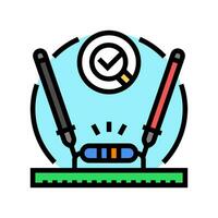 diode testing electronics color icon vector illustration