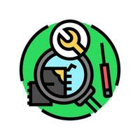 troubleshooting devices electronics color icon vector illustration