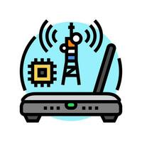 rf technology electronics color icon vector illustration