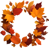 Maple leaves, autumn foliage ai generative png