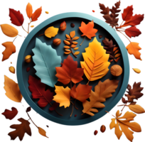 arce hojas, otoño follaje ai generativo png