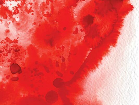 Red watercolor stain background