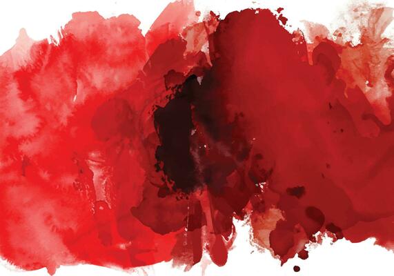 Red watercolor stain background