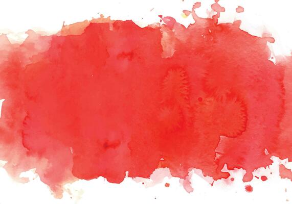 Red watercolor stain background