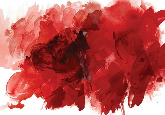 Red watercolor stain background