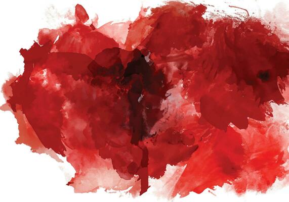Red watercolor stain background