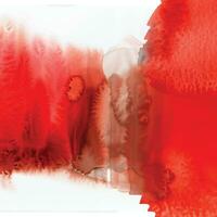 Red watercolor stain background vector