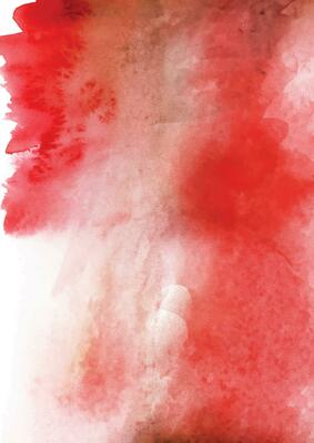 Red watercolor stain background