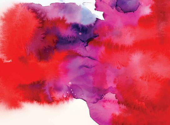 Red watercolor stain background