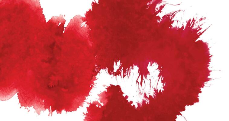 Red watercolor stain background