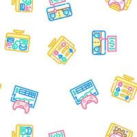 game development software seamless pattern vector