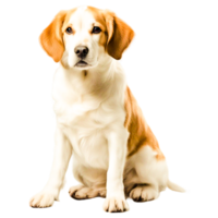 fofa pequeno beagle cachorro cachorro generativo ai png