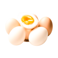 Boiled Egg Cartoon Generative Ai png
