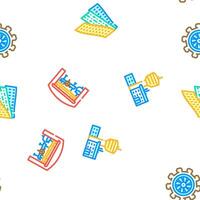 aeronautical engineer aviation vector seamless pattern