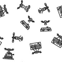 drone use technology seamless pattern vector