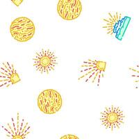 sun summer sunlight light vector seamless pattern