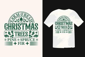 Christmas retro vintage T-shirt Design, Funny Christmas Quotes, Winter Quote, Christmas Saying, Holiday EPS T-shirt vector