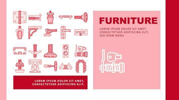 furniture fitting construction landing header vector