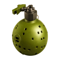 Hand grenade, Generative Ai png