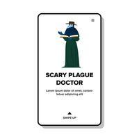 web scary plague doctor vector