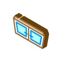 window top view isometric icon vector illustration