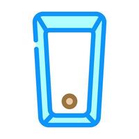 bath top view color icon vector illustration