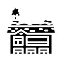 roofs green living glyph icon vector illustration