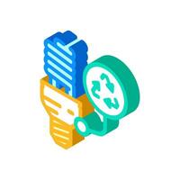 environmentally friendly product isometric icon vector illustration