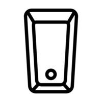 bath top view line icon vector illustration