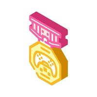 awards game development isometric icon vector illustration