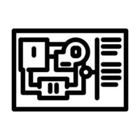 level design game development line icon vector illustration