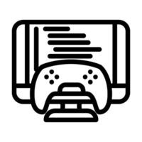 programming game development line icon vector illustration