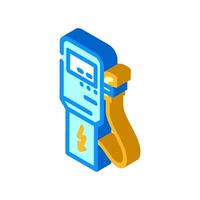 charging station electric isometric icon vector illustration