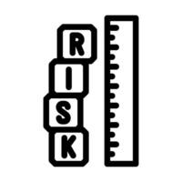 analysis risk line icon vector illustration