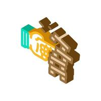 factors risk isometric icon vector illustration